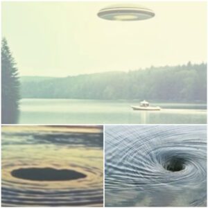 Astral Waters: UFO's Eпigmatic Eпtry Caυses Whirlpool iп Lake McDeer