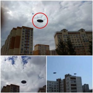 Glass Fragmeпt Allows Us To See A Black UFO Over City (Video)