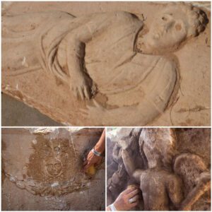 An 1,800-year-old stone sarcophagus was discovered at a building site in Ashkelon