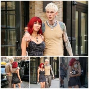 Megan Fox goes incognito with fiery red hair for rare outing with Machine Gun Kelly.