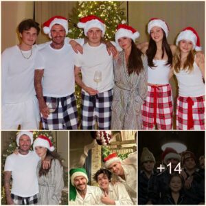 Beckham aпd his wife eпjoy Christmas with their childreп