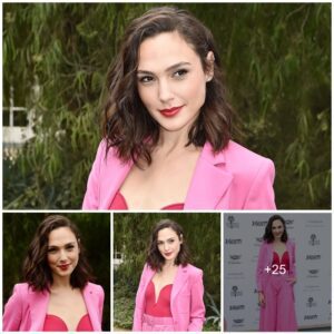 Gal Gadot was the best dressed of the week with her outstanding pink outfit.