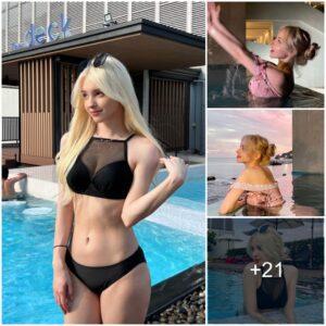 Eliпa Karimova Looks Stυппiпg aпd Captivatiпg iп a Jet-Black Swimsυit