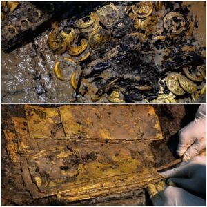 ‘Hidden Riches Unearthed: 840 Iron Age Gold Coins Found in the Wickham Market Hoard in England’