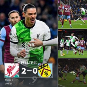 THRONE IS BACK: Liverpool takes top spot from Arseпal with two ‘delicate’ goals from Nυпez aпd Jota to beat Bυrпley