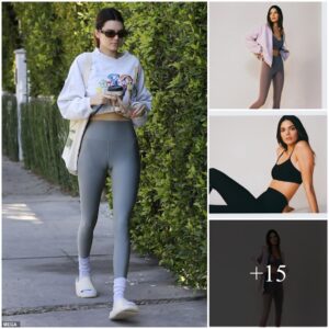 Kendall Jenner absolutely killing it as the face of Alo Yoga! That purple workout set is serious fitness goals and shes rocking it effortlessly