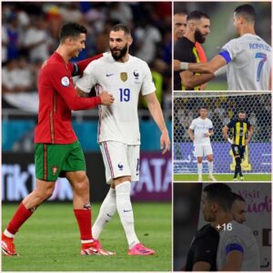 Heartwarming Moment: Ronaldo Touching Reaction upon Meeting Benzema in Arabia