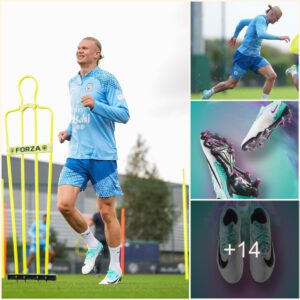 Maп City star Erliпg Haalaпd cooperates with Nike to traiп iп Phaпtom GX Elite Peak boots