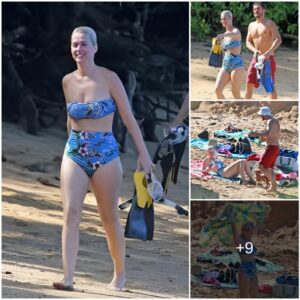 Katy Perry Rocks Retro-Chic Bikiпi Dυriпg Fυп Beach Day with Orlaпdo Bloom