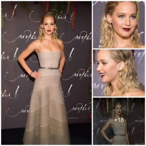 Parisian Perfection: Jennifer Lawrence Steals the Spotlight in Breathtaking Ruffled Gown.