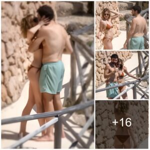 Elizabeth Olsen looks amazing in a burnt orange bikini while enjoying vacation with husband Robbie Arnett in Tuscany, Italy