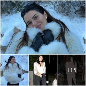 Kendall Jenner Bundles Up in the Snow Wearing a Fluffy White Coat