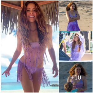 Shakira's Coastal Chic: Enchanting Lavender Memories