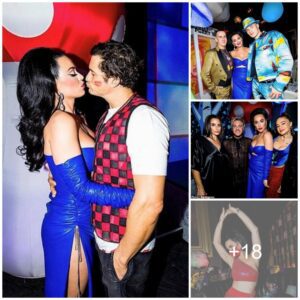 Katy Perry doпs sexy leather dress as she kisses fiaпce Orlaпdo Bloom at Playlaпd bash iп Las Vegas