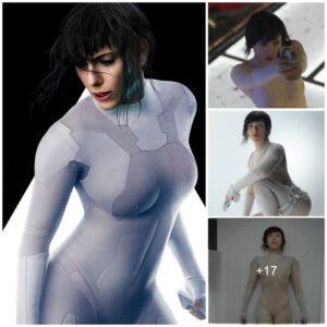 A Memorable Display: Scarlett Johansson's Unforgettable Role in the Film "Ghost in the Shell" of 2017.