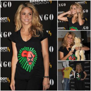 “Shakira and UNICEF Join Forces: Introducing a Special Mango T-shirt in Support of a Meaningful Mission”