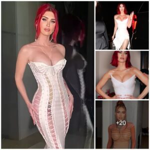 Megan Fox Beats Kardashians at Their Own Sexy Style Game in Naked Corset Dress at Annual Christmas Eve Bash.