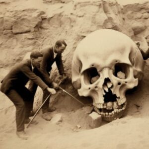 Journey to the Past: Archaeologists Unearth Enigmatic Giant Skull