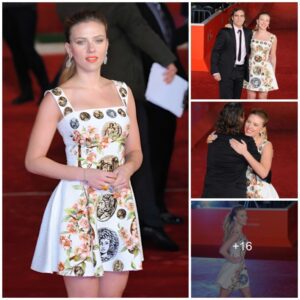 Scarlett Johansson Shines At 'Her' Rome Premiere: A Night Of Elegance And Enchantment.