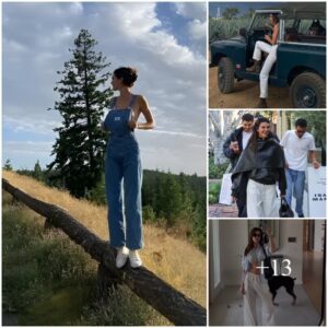 Kendall Jenner Left A Strong Impression When Standing Uniquely On A Tree Branch, Enjoying Happy Moments With Her Lover During The Holiday Season.