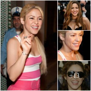 "Capturing Shakira's Bright Arrival with Genuine Joy at Chattrapati Shivaji International Airport"