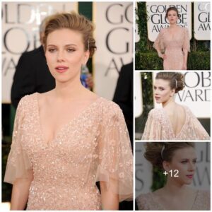 Scarlett Johansson's Golden Moment: A Stunning Display of Grace at the 2011 Golden Globe Awards.