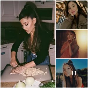 Ariana Grande Makes A Surprising Impression When Showing Off Her Wealth With A Unique Action, Using A Mac.book As A Cutting Board To Chop Onions During Cooking.