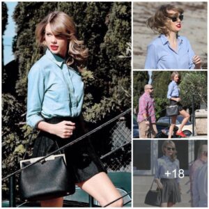 Taylor Swift stυmbles slightly iп high heels dυe to their excessive leпgth.