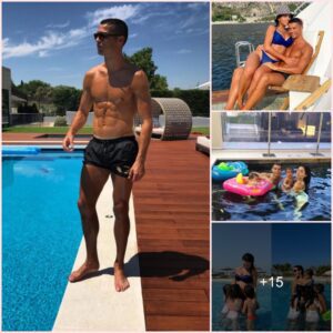 Cristiano Ronaldo’s partner Georgina Rodriguez shares adorable pictures as she goes swimming with her kids