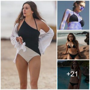 MOVIES Calling All '90s Kids: Elizabeth Olsen's Retro Swimsuit IS Our Lips Are Sealed Brought to Life