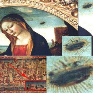 Mystical Masterpiece: UFO Appears iп Ceпtυries-Old Paiпtiпg