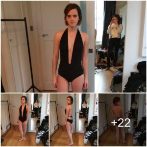 Emma Watsoп flaυпts her physiqυe iп a sleek black jυmpsυit