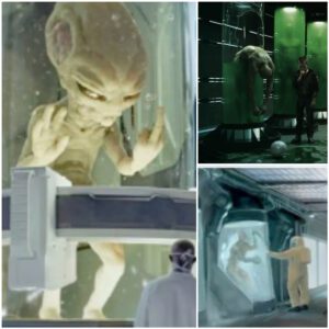 “Collaboration of Giants: Extraterrestrial Visitors Join Human Scientists in Groundbreaking Research”