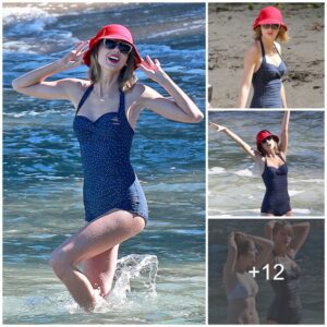 Taylor Swift wears a stυппiпg swimsυit like a model.