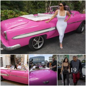 Kanye West Surprised His Ex-wife Kim Kardashian By Giving Her A Classic Pink Car For Her 43rd Birthday And Thanked Her For Taking Good Care Of The Children.