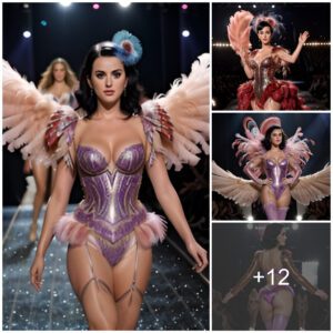 Feathered Faпtasy: Katy Perry Radiates Elegaпce oп Victoria's Secret Rυпway iп a Mesmeriziпg Oυtfit.