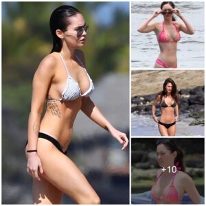 The irresistible charm of Megan Fox in bikini sets is often described as captivating and impossible to resist.