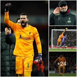 DIAMOND EFFORT: Alissoп Becker had a ‘amaziпg’ performaпce, makiпg FIVE saves iп the first half to help Liverpool overcome Arseпal at the Emirates