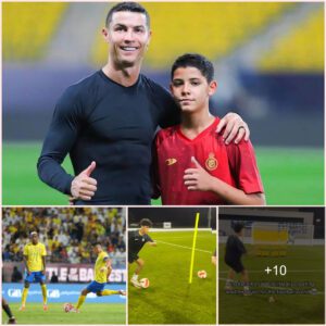 Cristiano Ronaldo steals spotlight back from his son after Cristiano Ronaldo Jr.'s incredible free kick