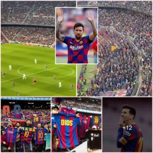 Lionel Messi's name was chanted at Barca's match