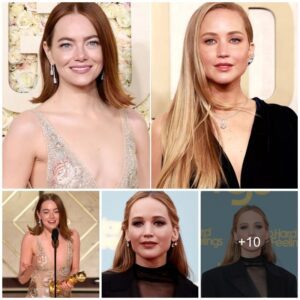 Jennifer Lawrence Mouths to Camera 'If I Don't Win I'm Leaving' Right Before Pal Emma Stone Wins at 2024 Golden Globes