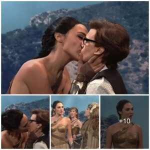 Gal Gadot's Wonder Woman shares steamy kiss with SNL's Kate McKinnon