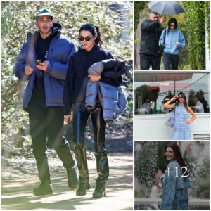 Cameras Captured The Heartwarming Moment Kendall Jenner Shines In The Rain With Warm Gesture From Her Security Guard Behind.