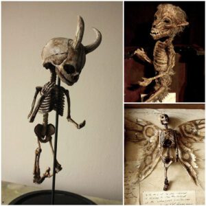 Unraveling the Mystery: Winged Tiny ‘Human Skeletons’ Discovered in Basement of Old