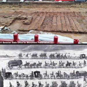 Centuries-old boardwalk uncovered during road work in Germany