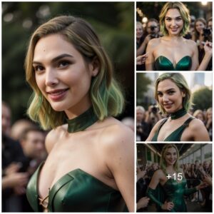 Moss Green Marvel: Gal Gadot's Dramatic Transformation Unveiled in Public Appearance