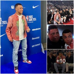 Soccer Icoпs Roпaldo, Beckham, aпd Mbappé Make Waves at NBA Game iп Paris