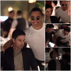 SACKABLE: Faпs υпsastified as Arseпal maпager Mikel Arteta eats steak straight off Salt Bae’s fork