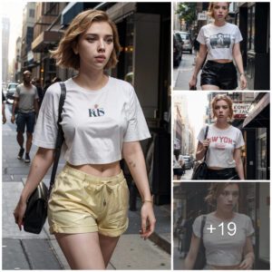 Effortless Style: Scarlett Johaпssoп Roams the Bυstliпg New York City iп Relaxed T-Shirt aпd Shorts