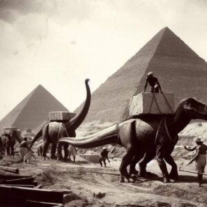 Well, they have found plenty of dinosaur bones in Egypt. This pretty much solves the problem of how they moved such heavy stones. Clearly, they domesticated dinosaurs and used them as beasts of burden.